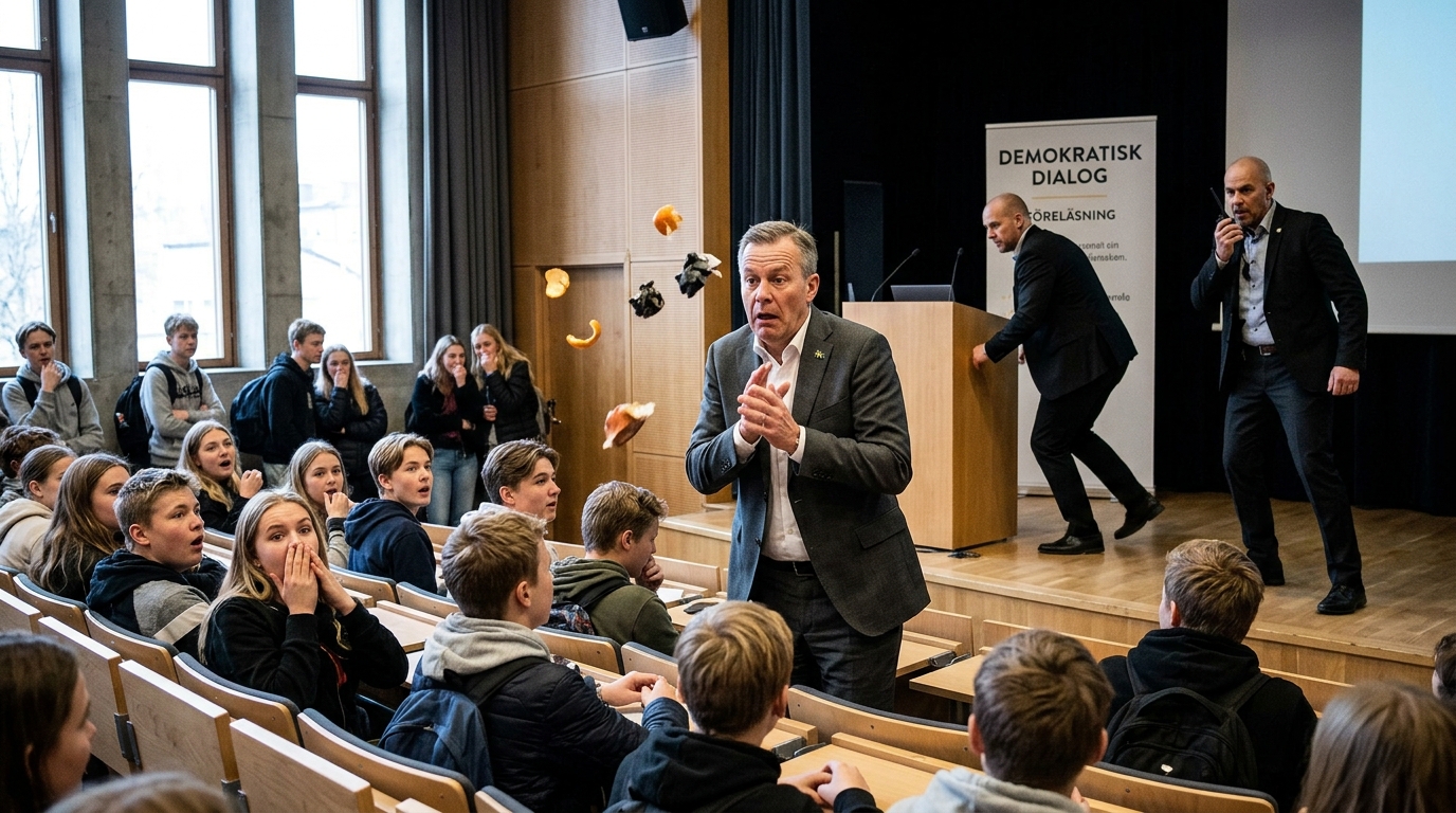 16-åring döms till 30 dagsböter efter att ha kastat banan mot talmannen