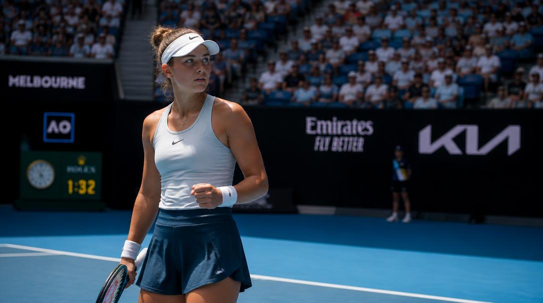 17-åriga Thea Frodin debuterade i US Open efter roll i "King Richard"