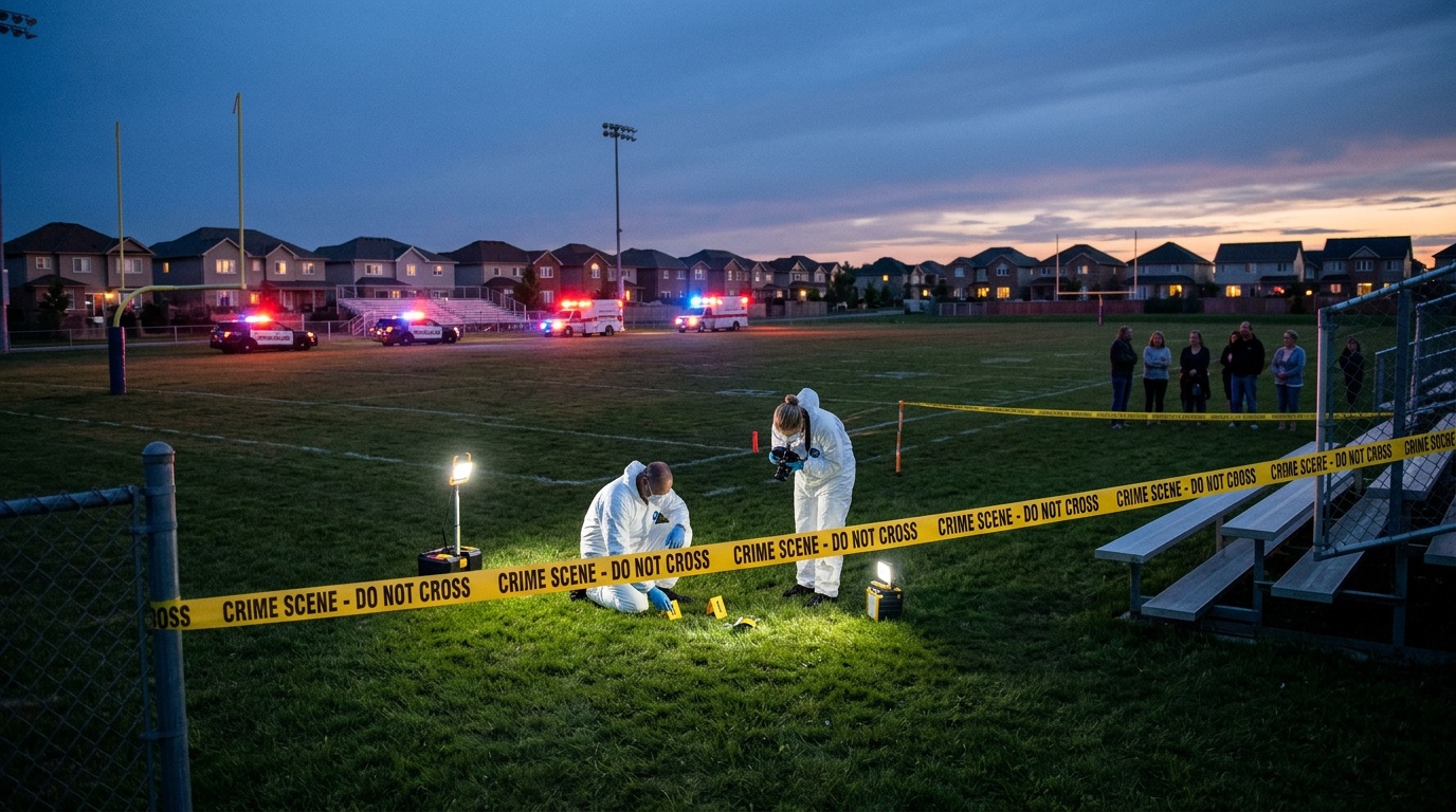 17-åring död efter skjutning vid fotbollsplan i Vårby gård