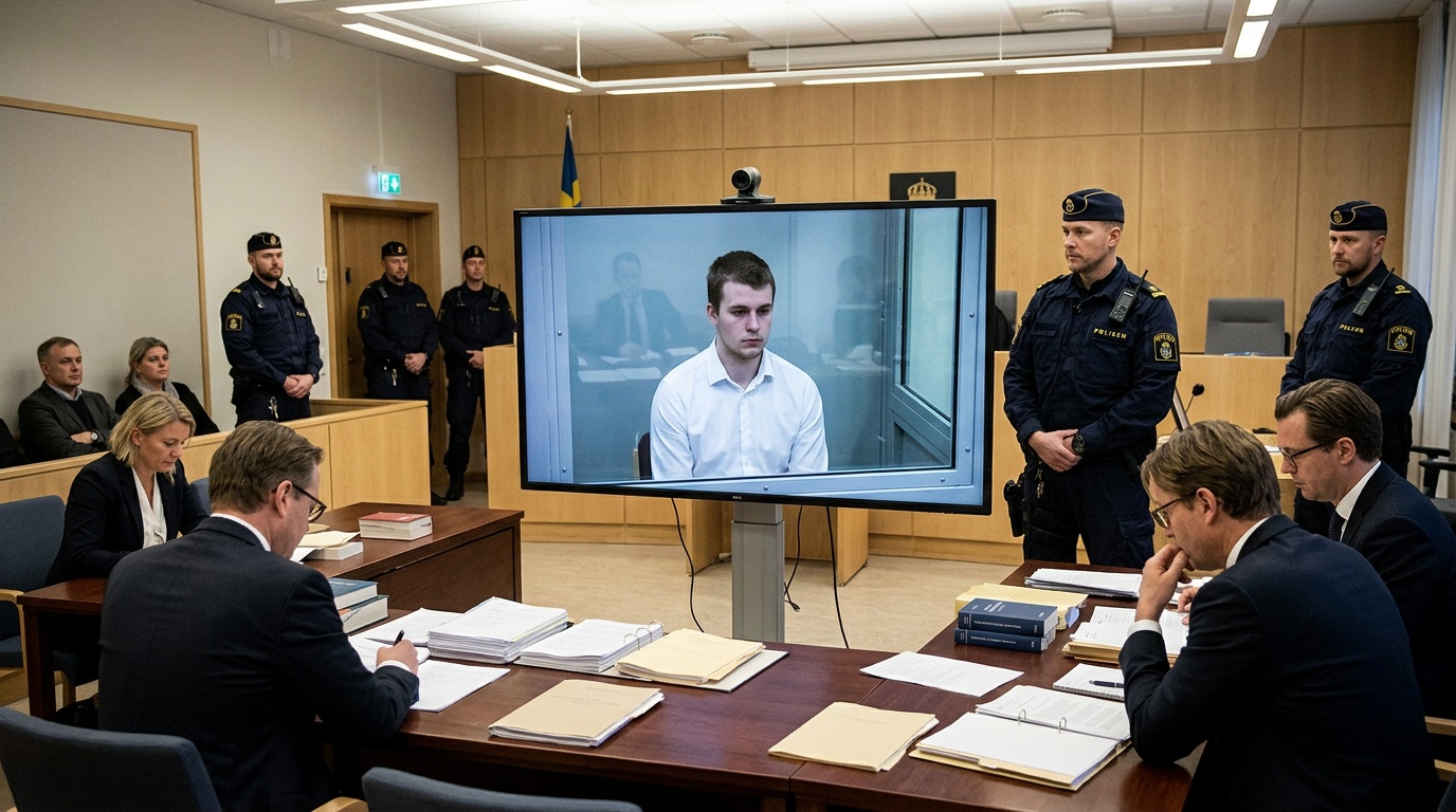 18-åring häktad i Halmstad, erkänner delvis terrorbrott