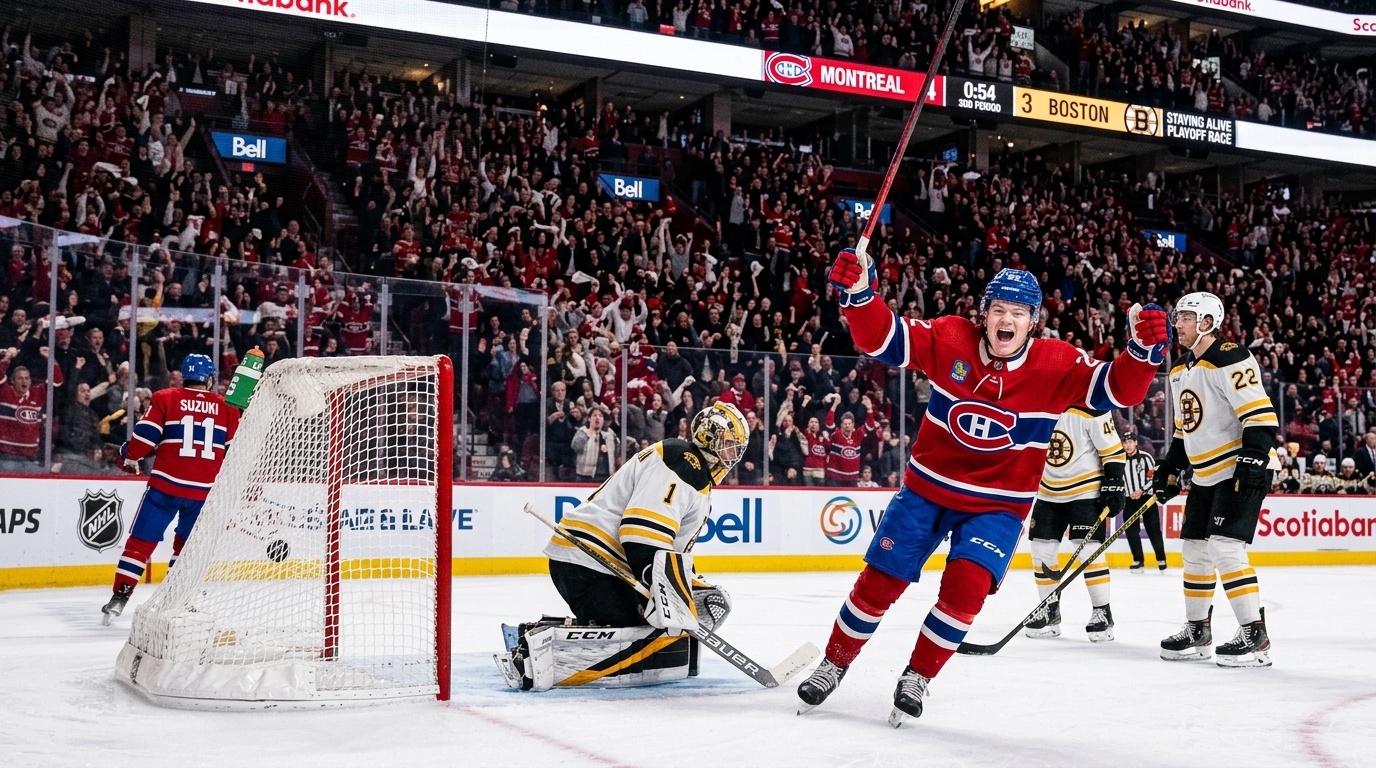 21-årige Fowler hämtades från AHL och avgjorde mot Ullmark – Montreal klättrar till slutspelsplats