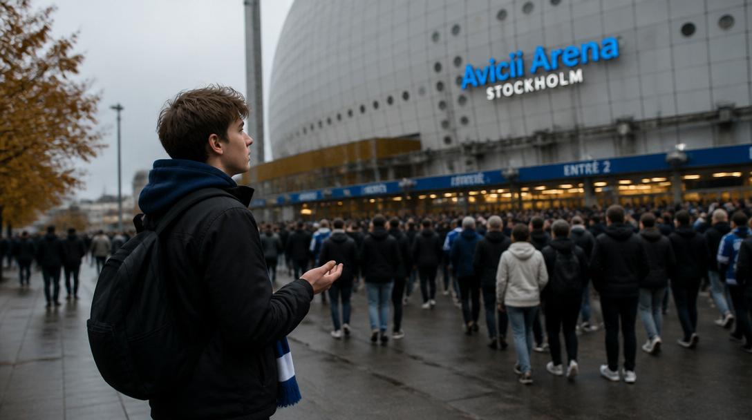 30 000 Jehovas vittnen samlas i Stockholm, Jonas söker sin familj utanför arenan