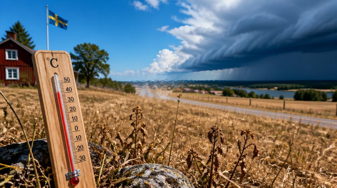 30-gradig värme väntas i södra Sverige på torsdag