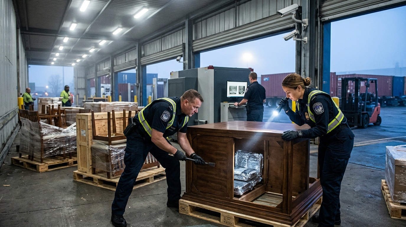 32 kilo cannabis gömt i träbord – fem åtalas i Jönköping