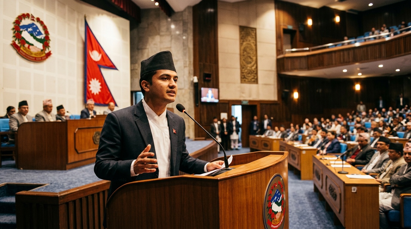 35-årige ex-rapparen Balendra Shah ny premiärminister i Nepal