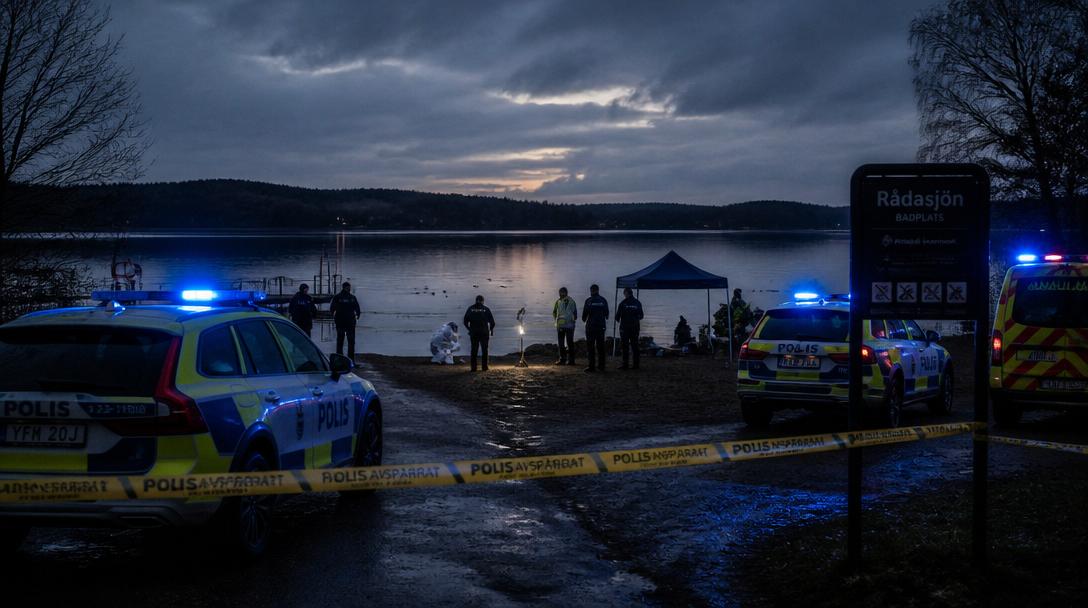 45-åring misshandlades till döds efter kvällsdopp vid Rådasjön