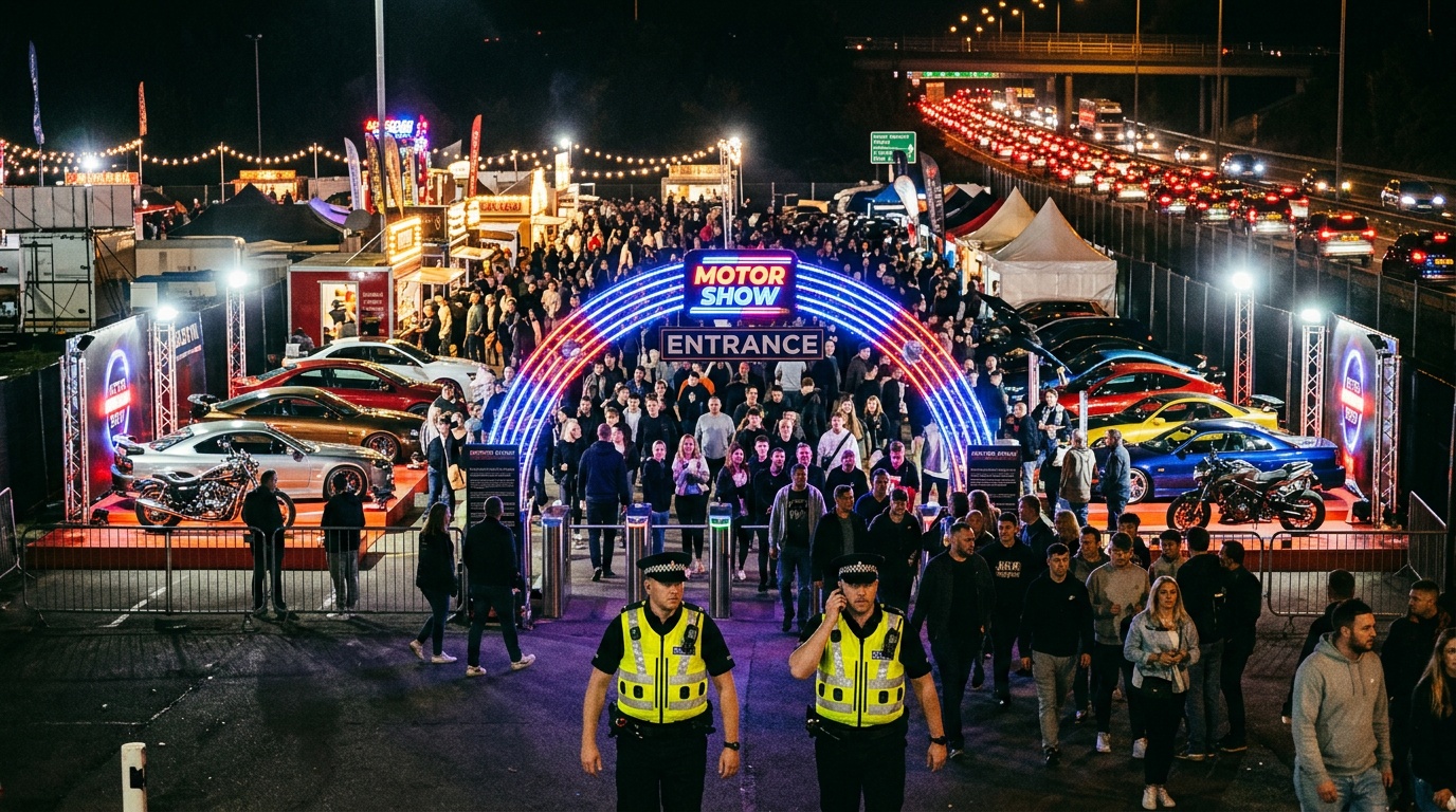 55 ordningsböter och 13 omhändertagna efter motormässans första natt i Jönköping