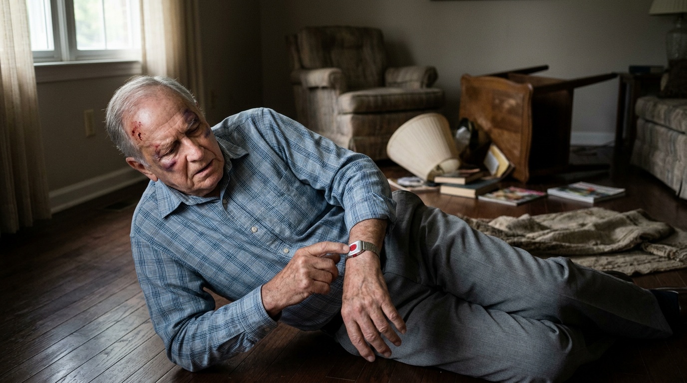 80-årig man låg medvetslös i timmar efter att döttrar misstänks ha attackerat honom