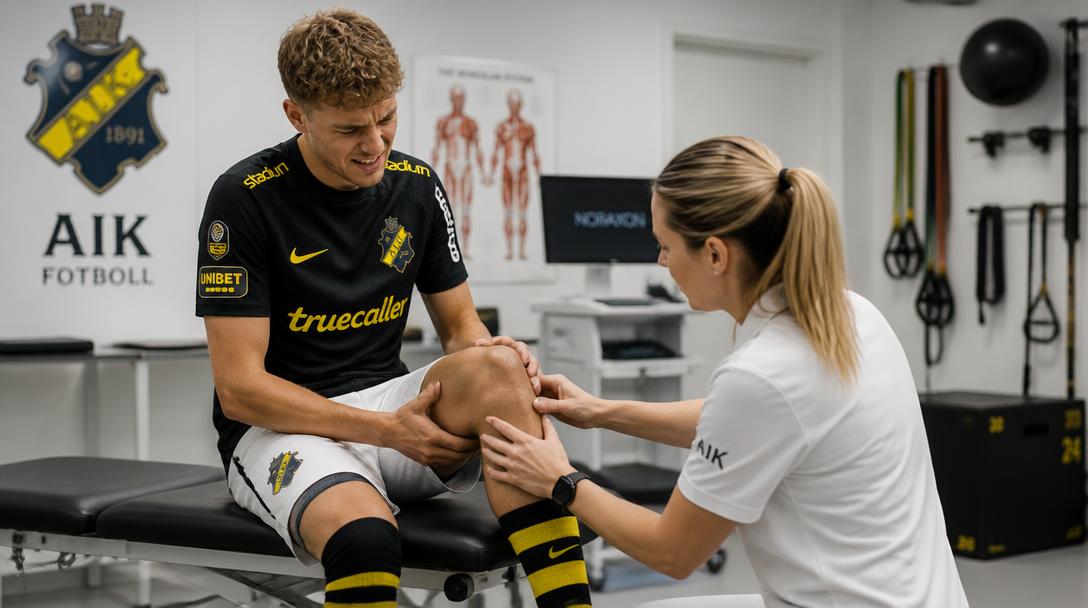 AIK:s 17-årige anfallstalang missar resten av säsongen efter knäskada