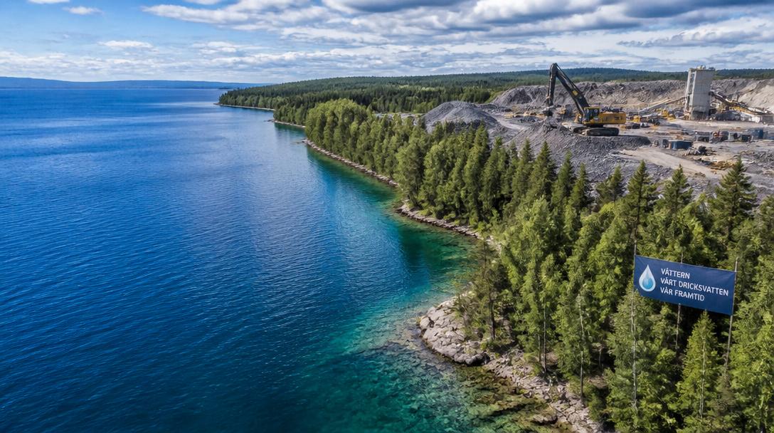 Aktionsgruppen Rädda Vättern trappade upp kampen mot gruva vid Vättern