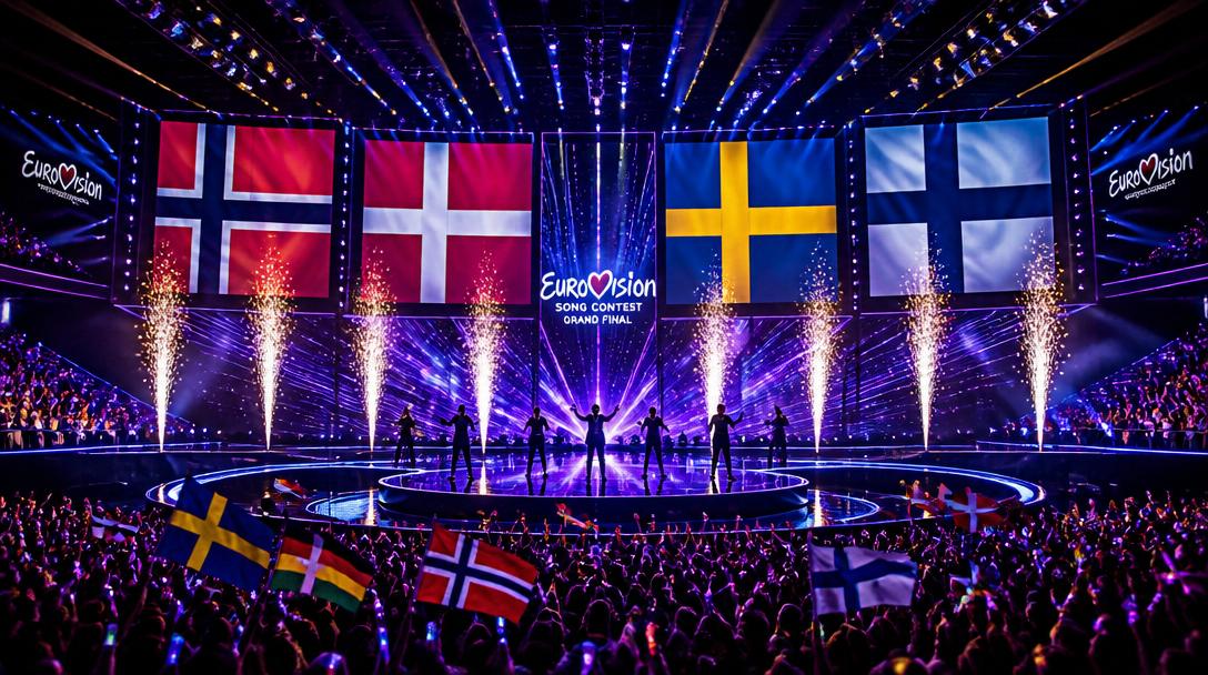 Alla fyra nordiska länder klara för Eurovision-finalen