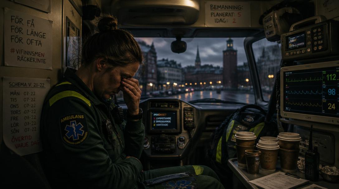 Ambulansvårdare varnar: "Slutar vi jobba övertid så kommer människor att dö"