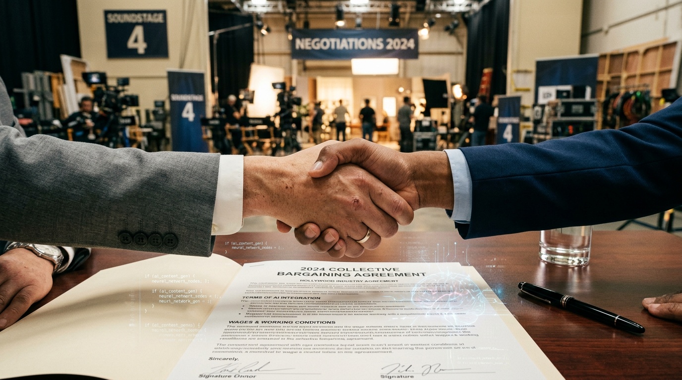 Amerikanska författarfacket WGA når fyraårigt avtal med stärkt AI-skydd