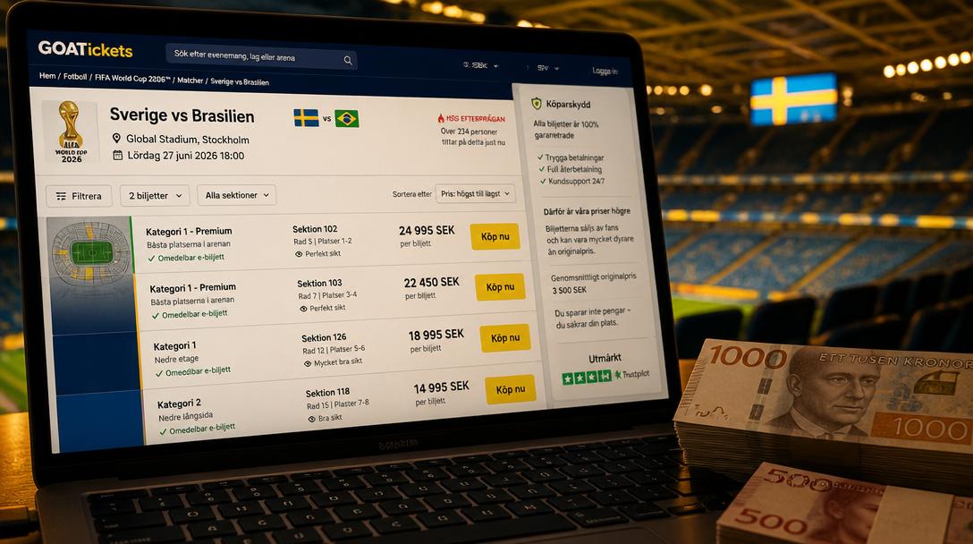 Andrahandsbiljetter till Sverige–Nederländerna kostar upp till 70 000 kronor