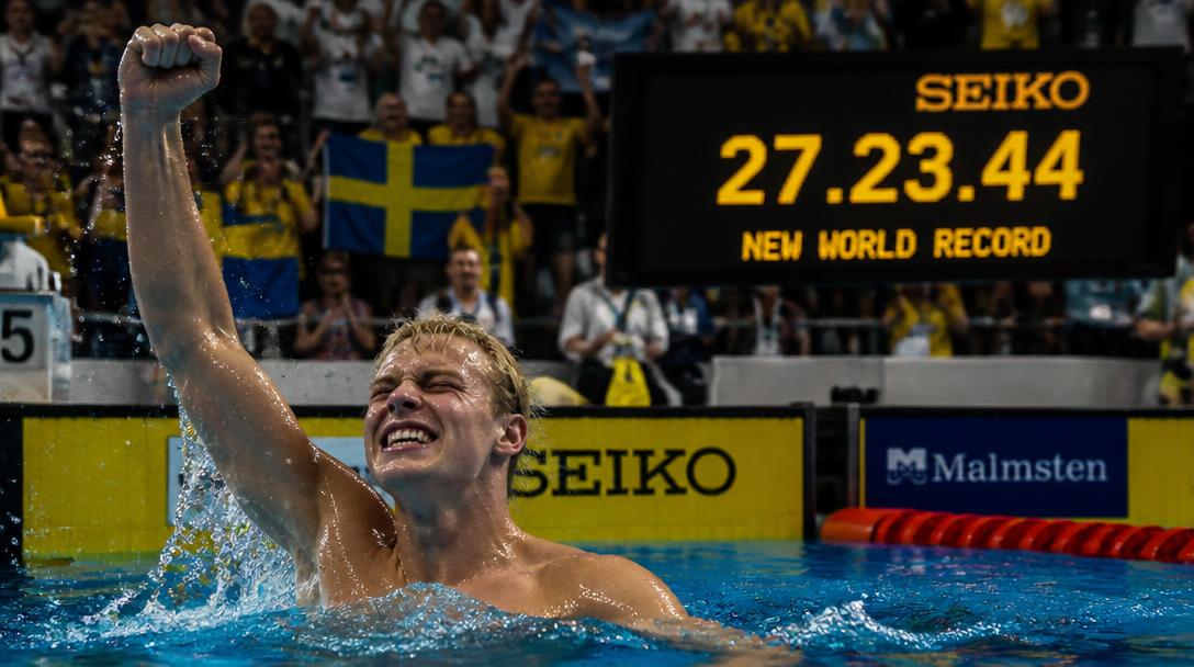 Andreas Almgren tog EM-guld på rekordtid, nu väntar fest i Birmingham