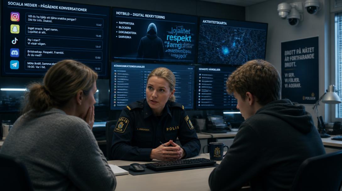 Anmälningar om rekrytering av unga till brott ökade med 20 procent trots polisinsats