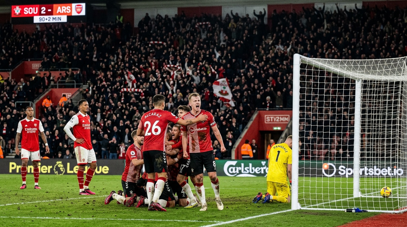 Arsenal utslaget ur FA-cupen efter chockförlust mot Championship-laget Southampton