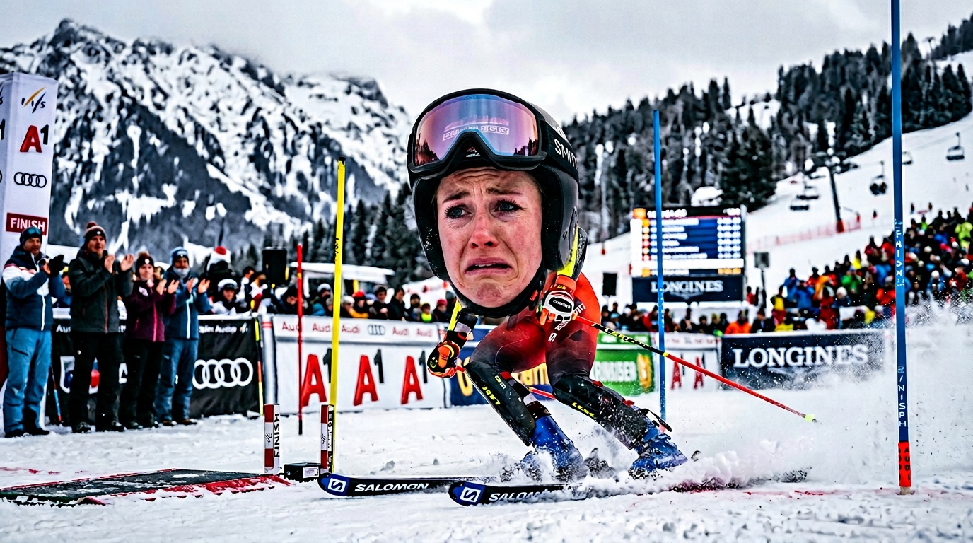 Årsjö körde ur i slalomfinalen och missade historisk femte medalj