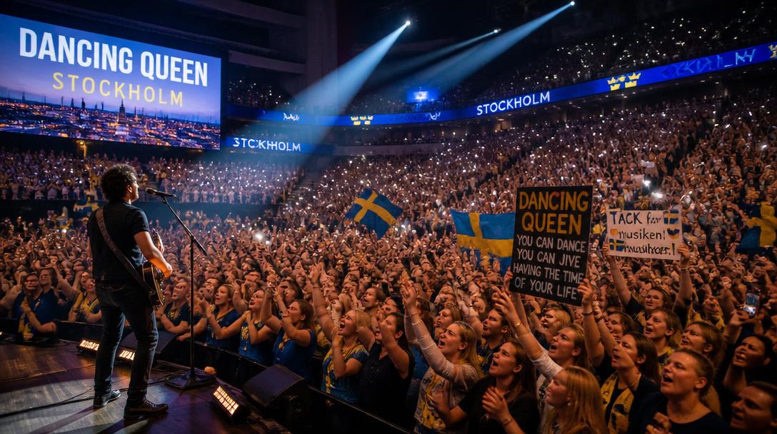 Bad Bunny fyller Strawberry Arena, hyllar Sverige med "Dancing Queen"