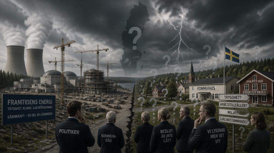 Bara 6 av 16 utpekade kommuner säger ja till kärnkraft
