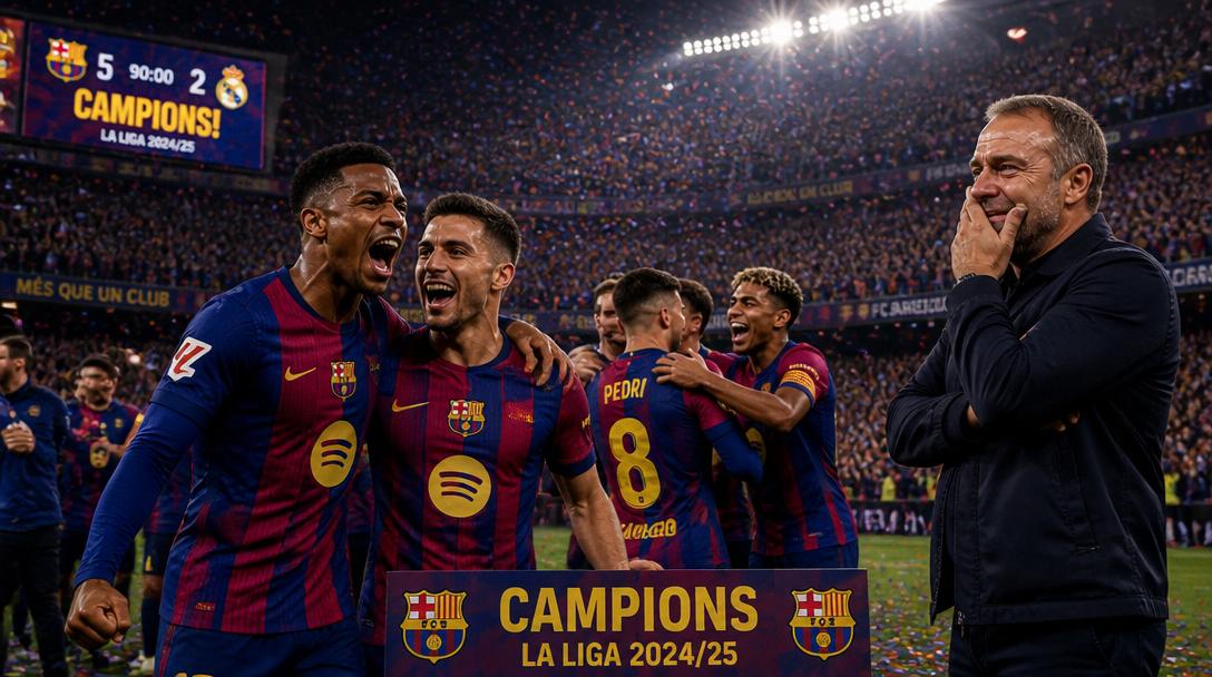 Barcelona vann La Liga för 29:e gången efter El Clásico-seger mot Real Madrid