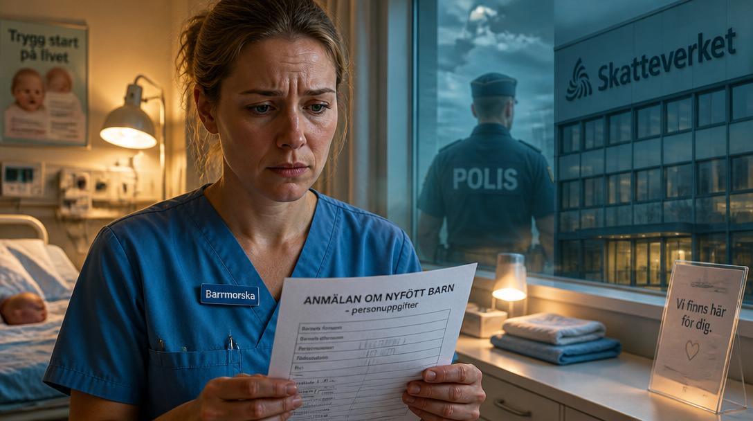 Barnmorskor blir indirekta angivare via ny informationsplikt