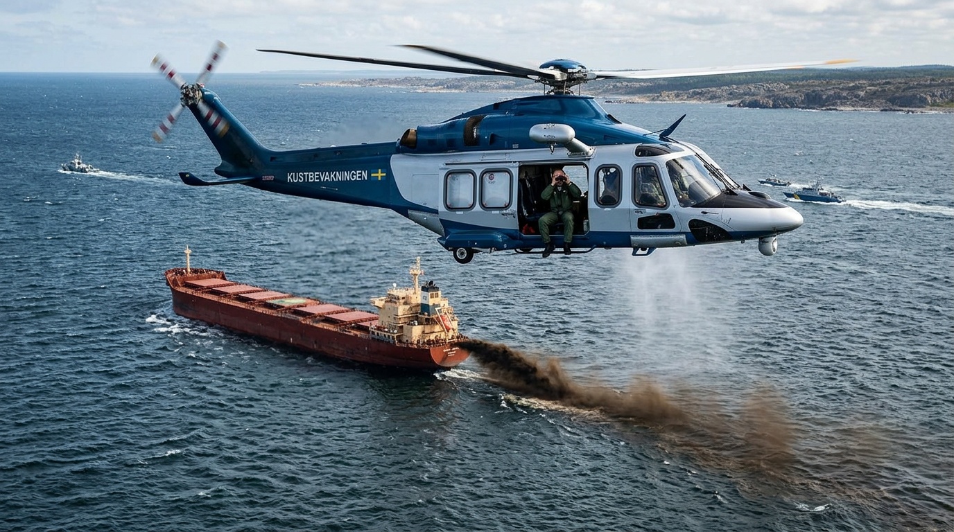 Befälhavaren på bulkfartyget Hui Yuan erkänner miljöbrott och får 25 000 kronor i böter