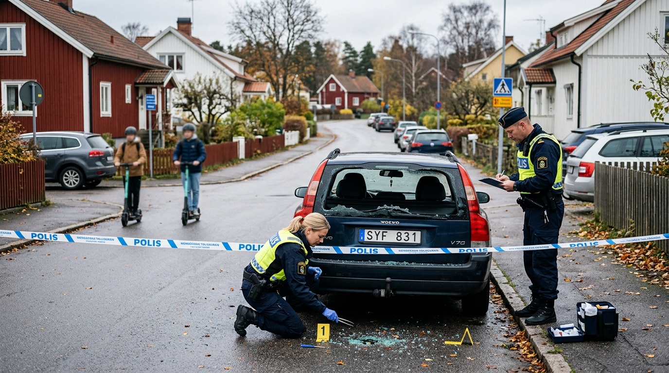 Bil beskjuten i Malmö, misstänkta flydde på elsparkcykel