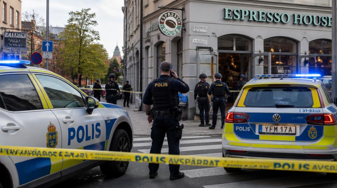 Biljakt i Helsingborg, uppgifter om skottlossning från polis