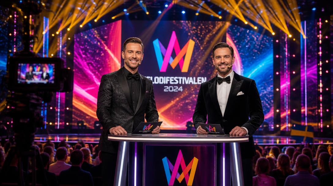 Björn Kjellman och Oscar Zia leder Melodifestivalen 2027