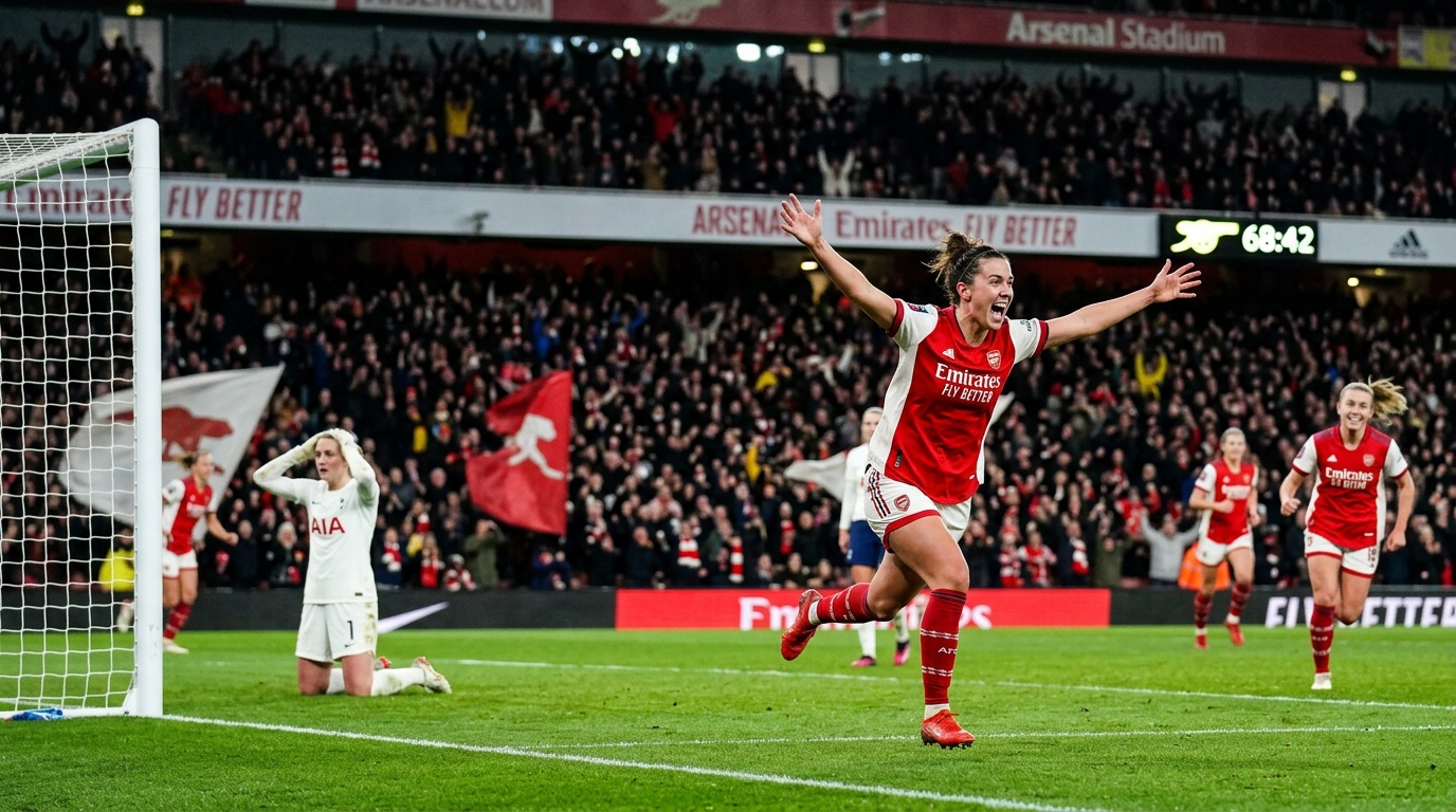 Blackstenius och Holmberg i Arsenals 5–2-kross mot Tottenham