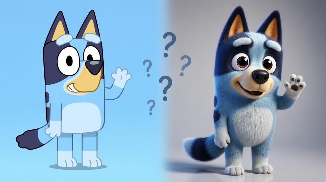 "Bluey" byter stil till 3D-animation inför biopremiären