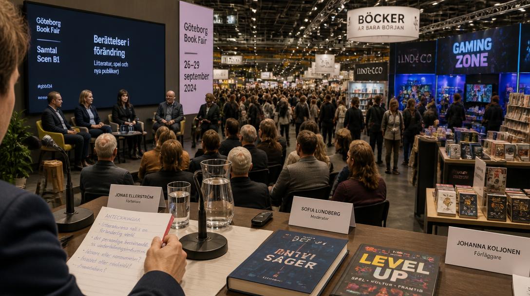 Bokmässan i Göteborg invigd, med betablockerare och spelkulturdebatt