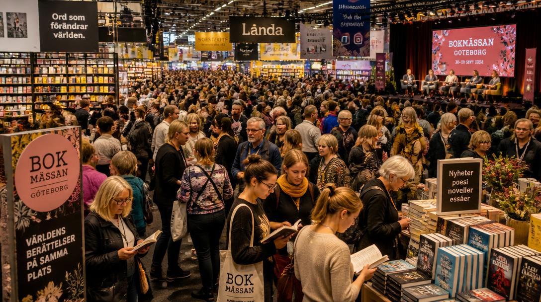 Bokmässan i Göteborg slog nytt rekord med 106 000 besökare