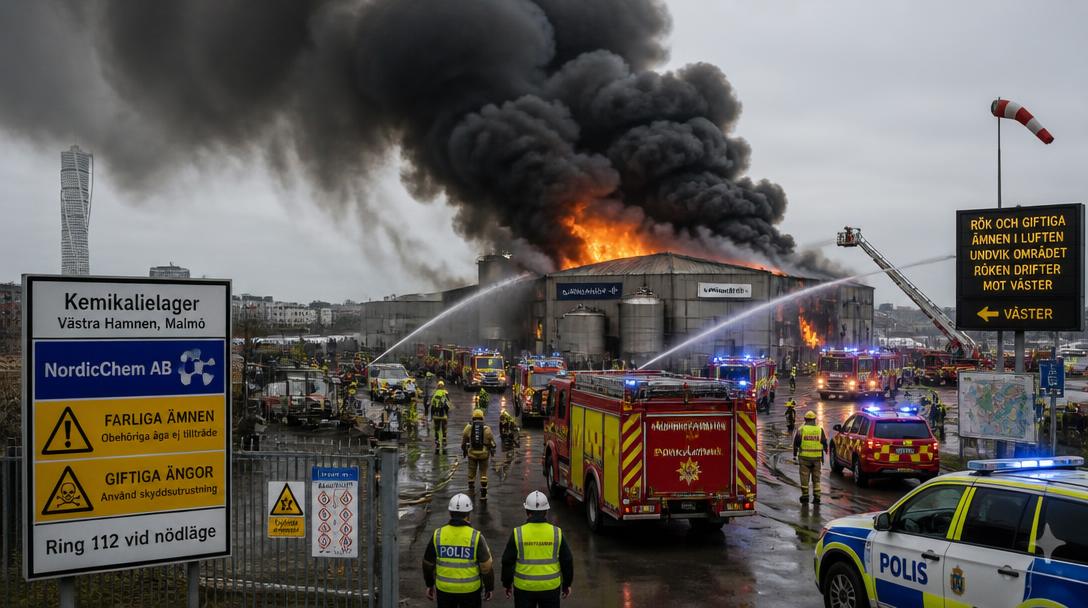 Brand i industrilokal i Göteborg: boende uppmanas gå inomhus