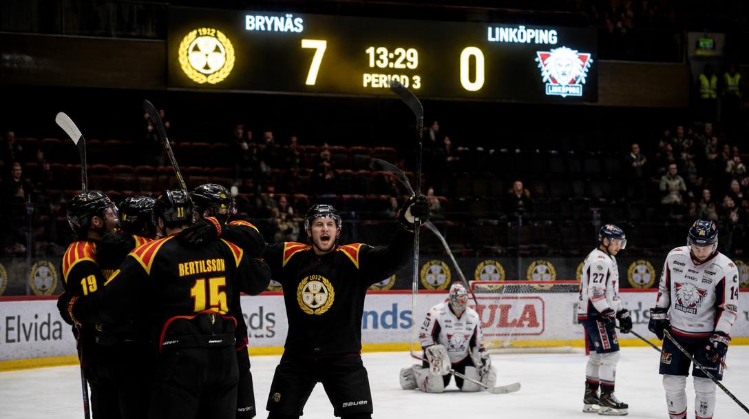 Brynäs krossade Linköping med 9–2 – publiken lämnade matchen i förtid