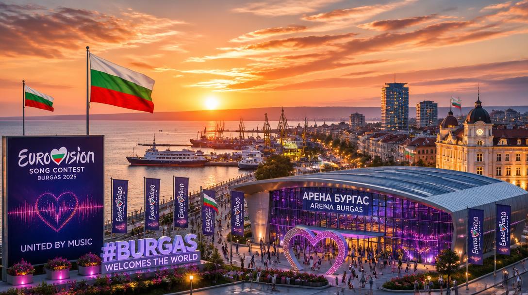 Burgas i Bulgarien blir värdstad för Eurovision Song Contest 2027