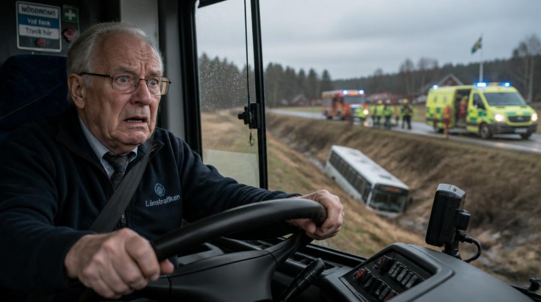 Busschauffören uppger att bussen "skenade" före dödsolyckan utanför Växjö