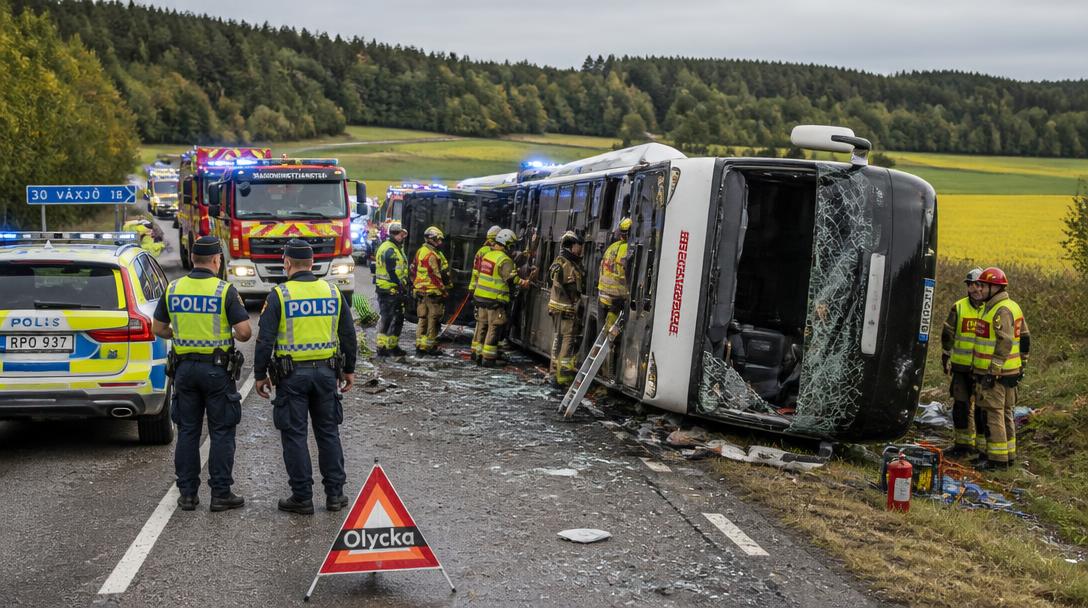 Bussoperatör: Dubbeldäckaren i Växjö-olyckan var utan tekniska anmärkningar