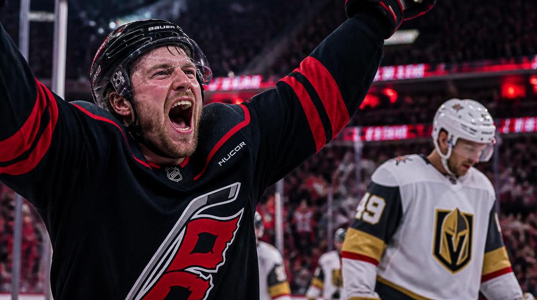Carolina kvitterar NHL-finalen mot Vegas efter Staals dubbla mål
