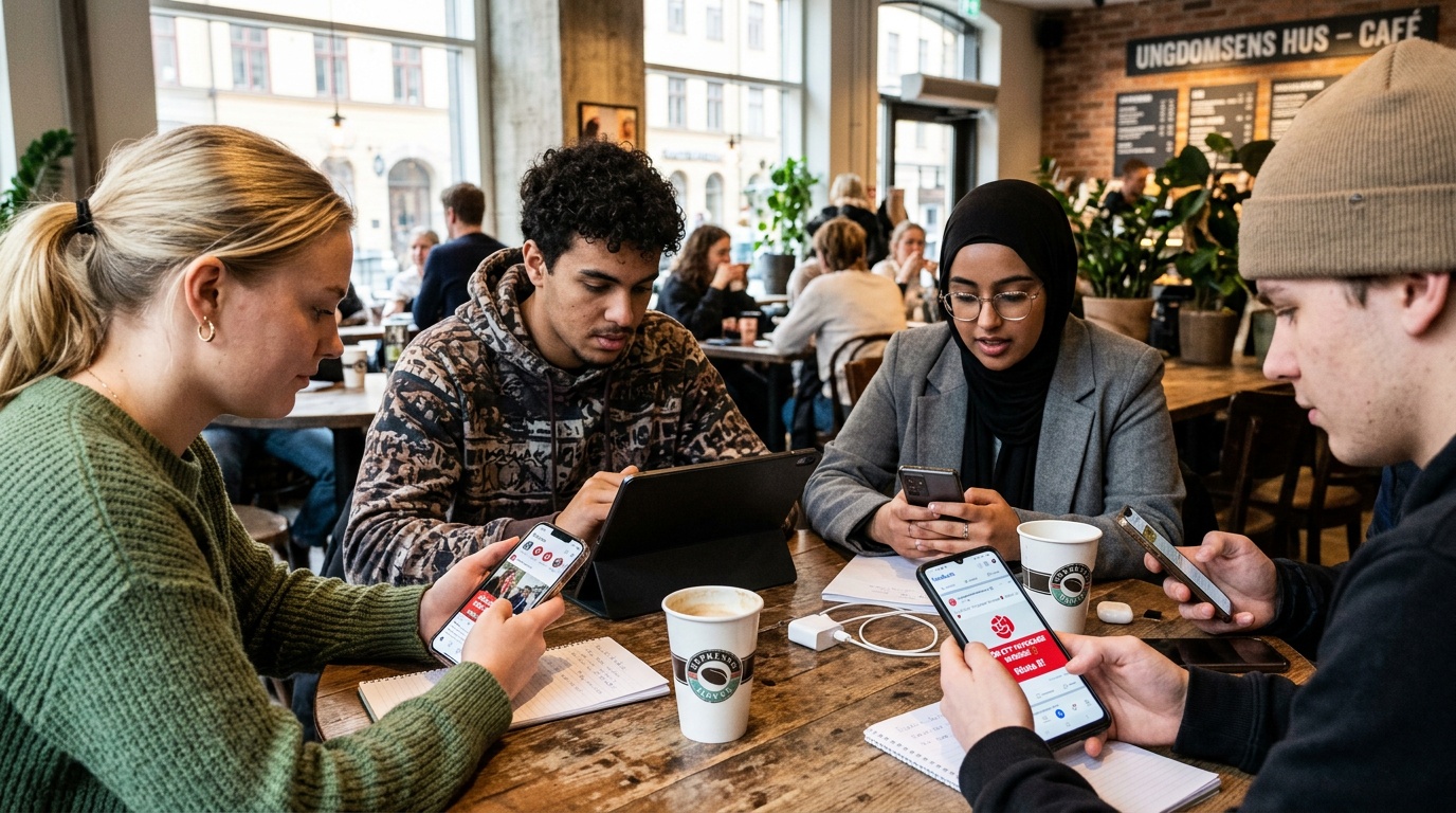 Centerpartiet syns minst på sociala medier bland unga väljare