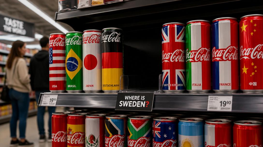 Coca-Colas VM-burkar saknar svensk flagga – företaget vägrar förklara varför