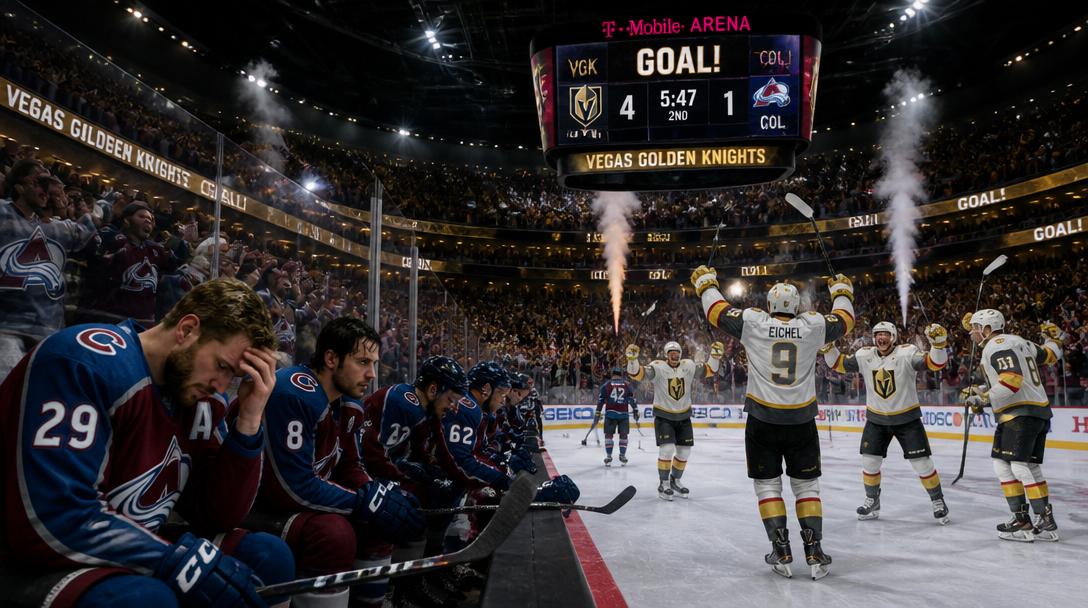 Colorado tappade 3–0-ledning – Vegas har matchboll i NHL-semifinalen