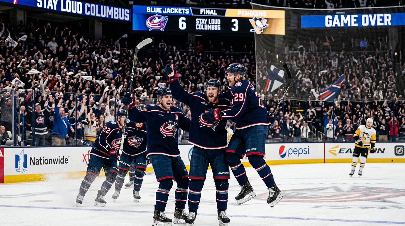 Columbus Blue Jackets klättrar upp på slutspelsplats efter elva raka poängmatcher