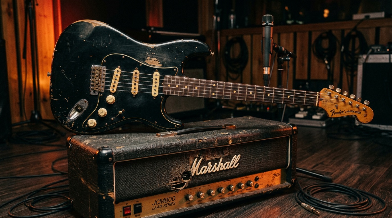 David Gilmours "Black Strat" såldes för 138 miljoner, ett nytt världsrekord