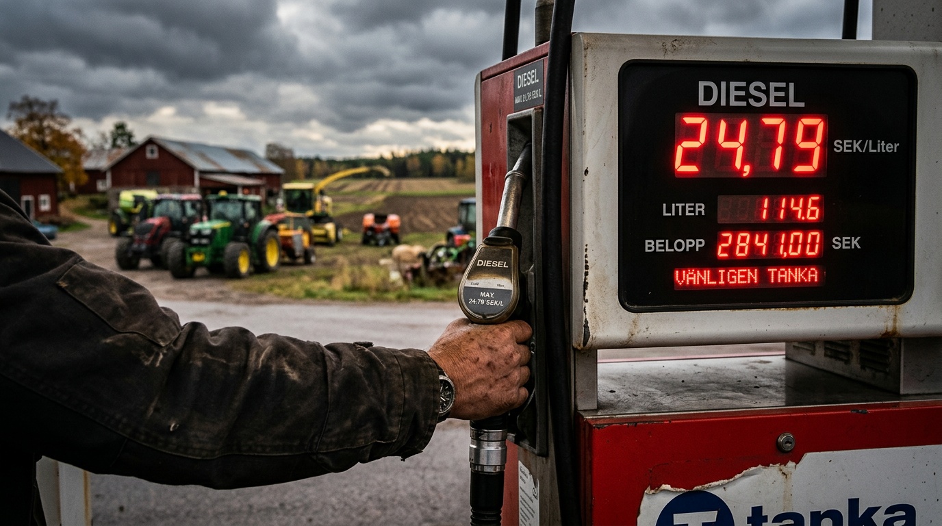 Dieselpriset rusar med nästan 5 kronor på en vecka: "En tank kostar 1 400 kronor"