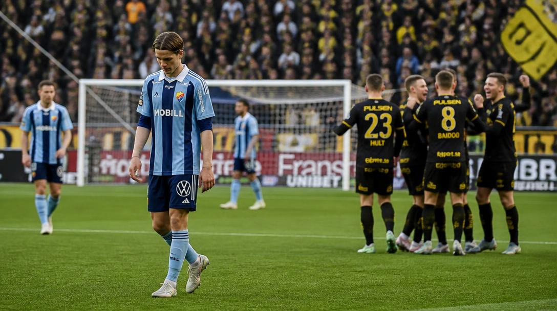 Djurgården förlorade hemma mot Elfsborg och halkar efter Sirius med tio poäng