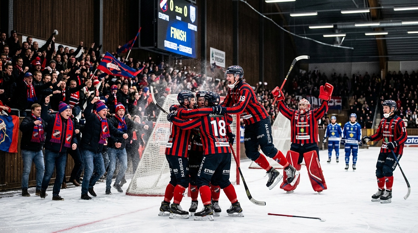 Edsbyn krossade guldfavoriten Villa Lidköping med 8–2 och tog 14:e SM-guldet