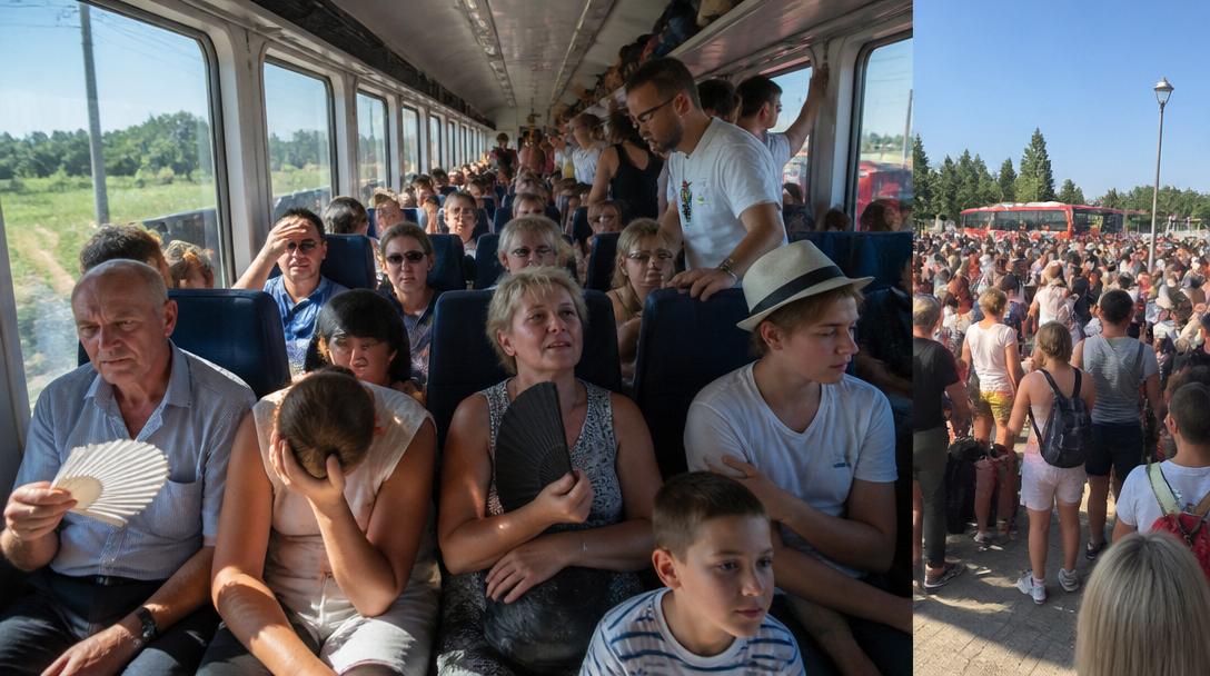 Elfel stoppade tåg på två sträckor under årets varmaste dag