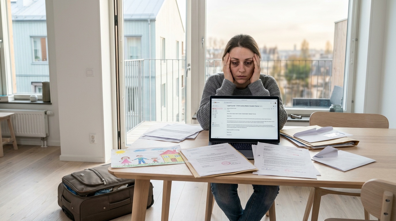 Elins tvååriga dotter tvingas flytta till Frankrike inom en vecka